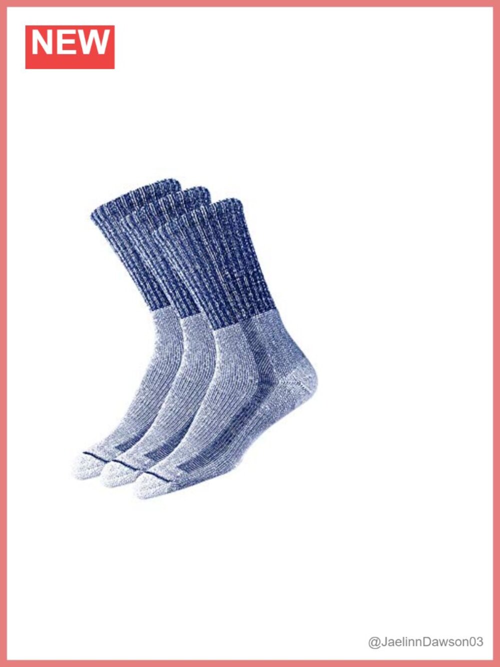Women's Light Hiker Crew Socks 3-Pack Acrylic Cushioned Hiking Socks